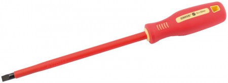 DRAPER 8mm x 200mm Fully Insulated Plain Slot Screwdriver.