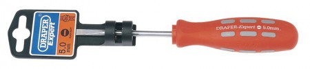 DRAPER EXPERT 5MM X 75MM PLAIN SLOT PARALLEL TIP MECHANICS SCREWDRIVER (DISPLAY PACKED)