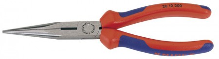 KNIPEX 200MM LONG NOSE PLIERS WITH HEAVY DUTY HANDLES