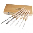 6 PIECE HSS WOODTURNING CHISEL SET