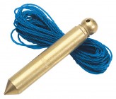 DRAPER EXPERT 100G BRASS PLUMB BOB WITH 5M (APPROX) NYLON LINE