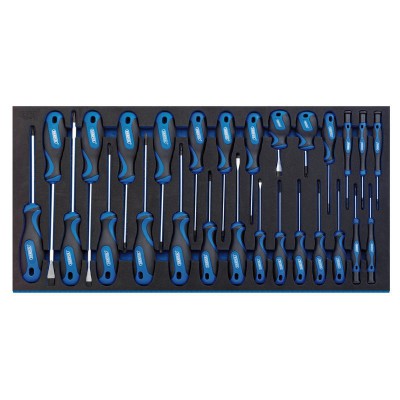 Soft Grip Screwdriver Set in Full Drawer EVA Insert Tray (27 Piece)