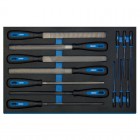 Hand File Set in 3/4 Drawer EVA Insert Tray (13 Piece)