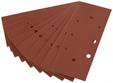 PACK OF 10 230 X 92MM 120 GRIT ALUMINIUM OXIDE SANDING SHEETS FOR 63128 RANDOM ORBIT SANDER