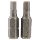 4mm 1/4\" Hex. Hexagonal Insert Bit 25mm Long x 2