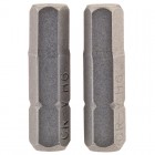 6mm 1/4\" Hex. Hexagonal Insert Bit 25mm Long x 2