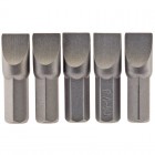 8.0mm 1/4\" Hex. Plain Slot Insert Bit 25mm Long x 5