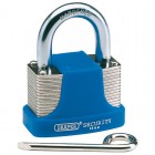 48MM RESETABLE 4 NUMBER COMBINATION LAMINATED STEEL PADLOCK WITH HARDENED STEEL SHACKLE & BUMPER