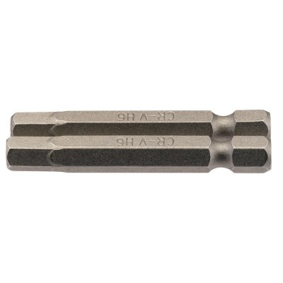 6mm 1/4\" Hex. Hexagonal Insert Bit 50mm Long x 2