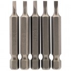 3mm 1/4\" Hex. Plain Slot Insert Bit 50mm Long x 5