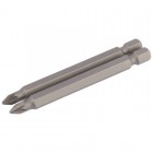 No.1 1/4\" Hex. PZ Type Insert Bit 75mm Long x 2