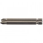 No.2 1/4\" Hex. Cross Slot Insert Bit 75mm Long x 2