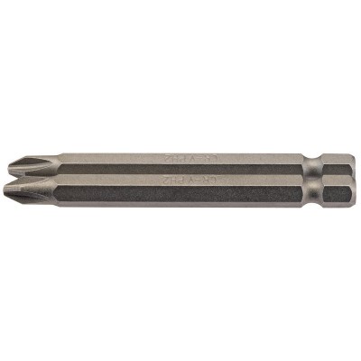 No.2 1/4\" Hex. Cross Slot Insert Bit 75mm Long x 2