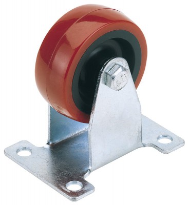 100MM FIXED PLATE FIXING POLYURETHANE WHEEL