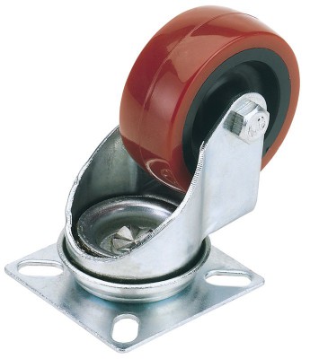 50MM SWIVEL PLATE FIXING POLYURETHANE WHEEL