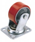 125MM SWIVEL PLATE FIXING HEAVY DUTY POLYURETHANE WHEEL