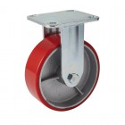 FIXED PLATE FIXING HEAVY DUTY POLYURETHANE WHEEL