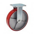 FIXED PLATE FIXING HEAVY DUTY POLYURETHANE WHEEL