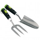 2pc CARBON STEEL FORK & TROWEL SET