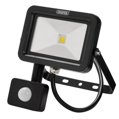 COB LED Slimline Wall Mounted Floodlight with PIR Sensor, 10W, 700 Lumens