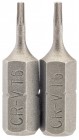 T6 1/4\" Hex. Draper TX-STAR® Insert Bit 25mm Long x 2