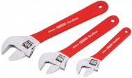 DRAPER 3 Piece Soft Grip Adjustable Wrench Set