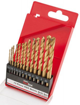 DRAPER 13 Piece HSS Metric Twist Drill Set