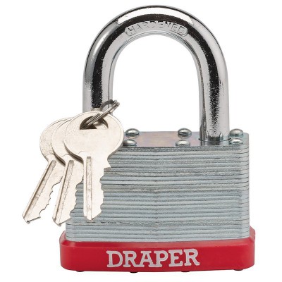 DRAPER 65mm Laminated Steel Padlock