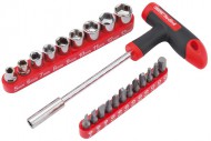 DRAPER T Handle Driver with Sockets and Bits Set (22 piece)