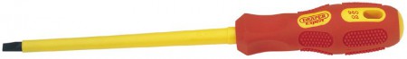 DRAPER EXPERT 6.5MM X 150MM FULLY INSULATED PLAIN SLOT SCREWDRIVER