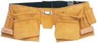 SPLIT LEATHER DOUBLE TOOL POUCH