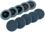 DRAPER Ten 50mm Polycarbide Abrasive Pads (Fine)