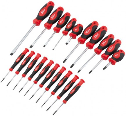 DRAPER 20 Piece Soft Grip Screwdriver Set