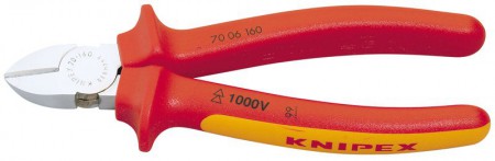 Knipex 160mm Fully Insulated Diagonal Side Cutter