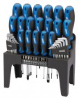 DRAPER Soft Grip Screwdriver, Hex Key and Bit Set (44 piece)