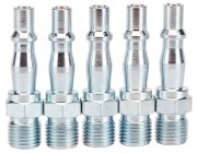 DRAPER 1/4\" BSP Male Coupling Screw Adaptors (Pack of 5)