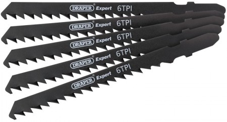 DRAPER Expert 5 Piece DT144DP 100mm Jigsaw Blade Set