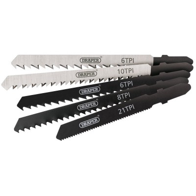 DRAPER Expert 5 Piece Assorted Jigsaw Blade Set