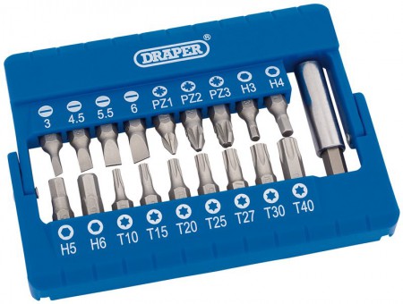 DRAPER Magnetic Bit Holder Set (19 Piece)