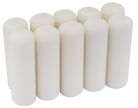 DRAPER 100mm Foam Paint Roller Sleeves (Pack of 10)