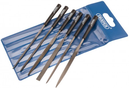 DRAPER 6 Piece 140mm Needle File Set