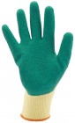 DRAPER Green Heavy Duty Latex Coated Work Gloves - Large