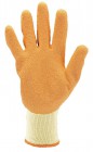 DRAPER Pack of Ten, Orange Heavy Duty Latex Coated Work Gloves -Large