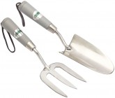 DRAPER 2 piece Stainless Steel Hand Fork and Trowel Set