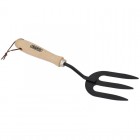 DRAPER Carbon Steel Weeding Fork with Hardwood Handle