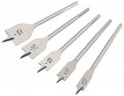 DRAPER Expert 5 Piece Flat Wood Bit Set