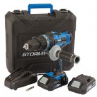 Storm Force® 20V Cordless Hammer Drill with Two Li-ion Batteries