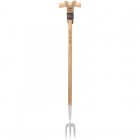 Draper Heritage Stainless Steel Fork With Ash Long Handle