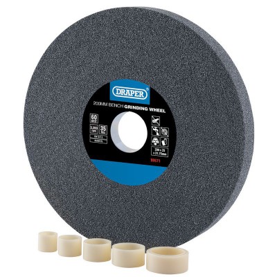 Aluminium Oxide Bench Grinding Wheel, 200 x 25mm, 60g