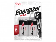 Energizer MAX 9V Alkaline Batteries (Pack 2)